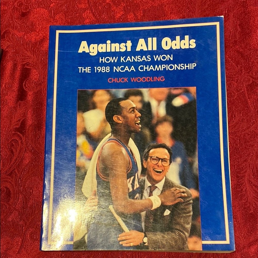 KU Jayhawk Against All Odds Book - Blue Cover